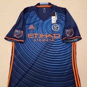 NYCFC Adidas Authentic 2016 Away Jersey, Men's Size XL- New W/ Tags!
